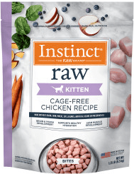 Instinct Raw Frozen Bites Cage-Free Chicken Recipe For Kittens